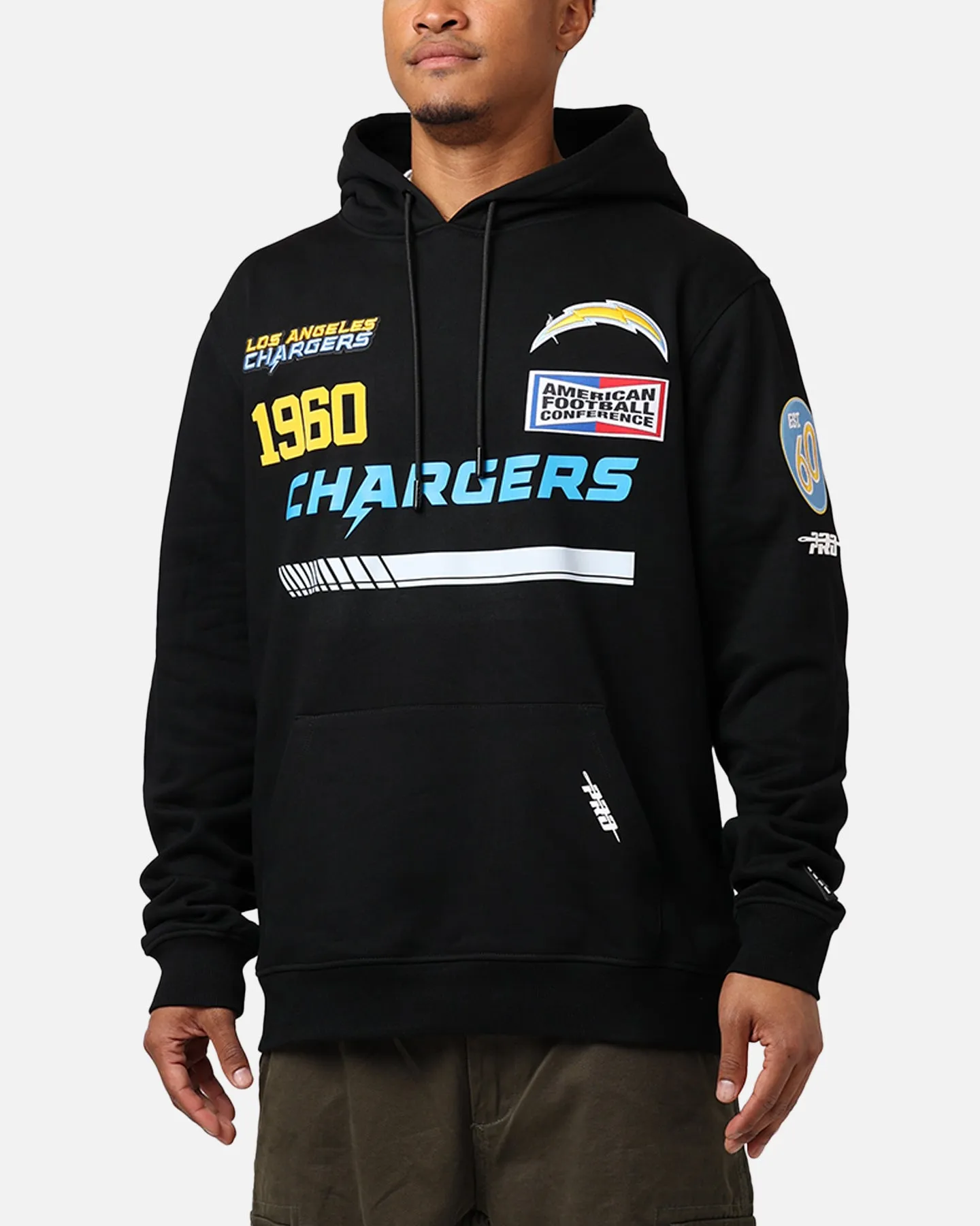 Pro Standard Los Angeles Chargers Fast Lane Hoodie Black