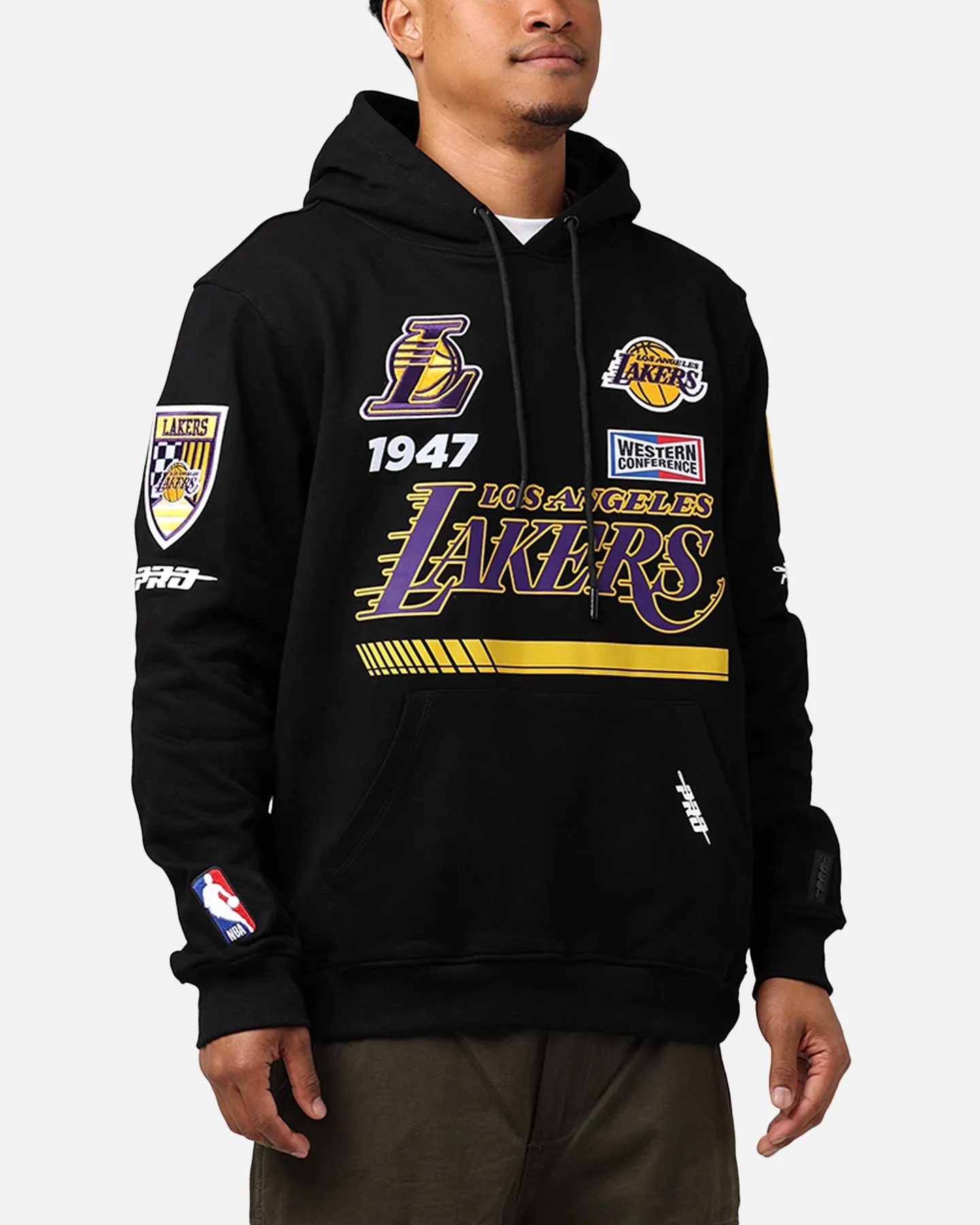 Pro Standard Los Angeles Lakers Fast Lane Hoodie Black