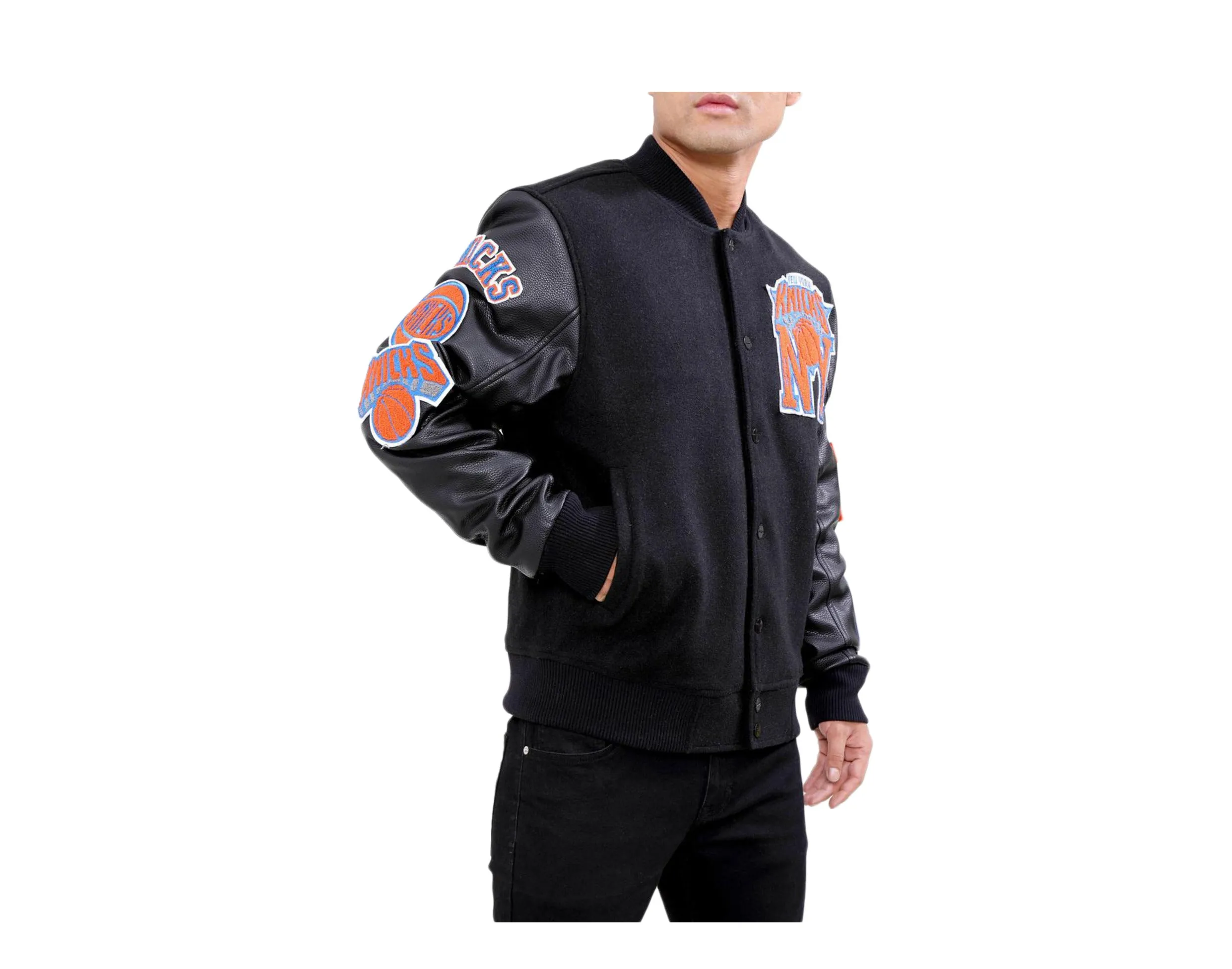 Pro Standard New York Knicks Blended Logo Varsity Men's Jacket