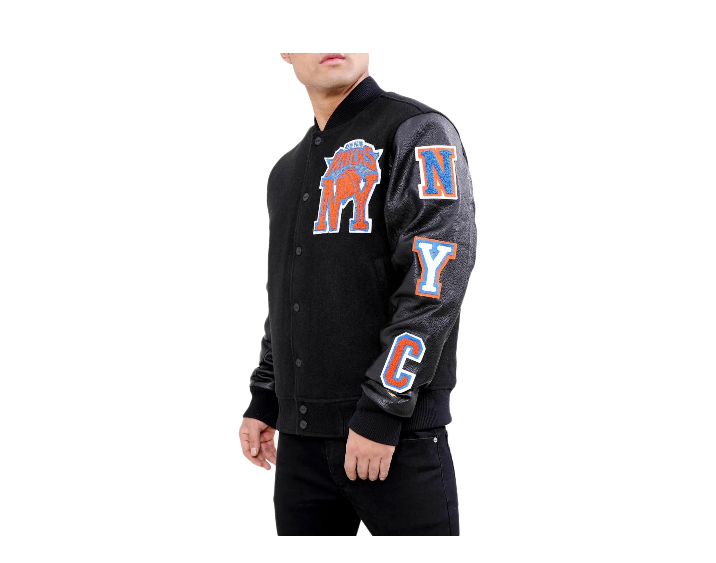 Pro Standard New York Knicks Blended Logo Varsity Men's Jacket