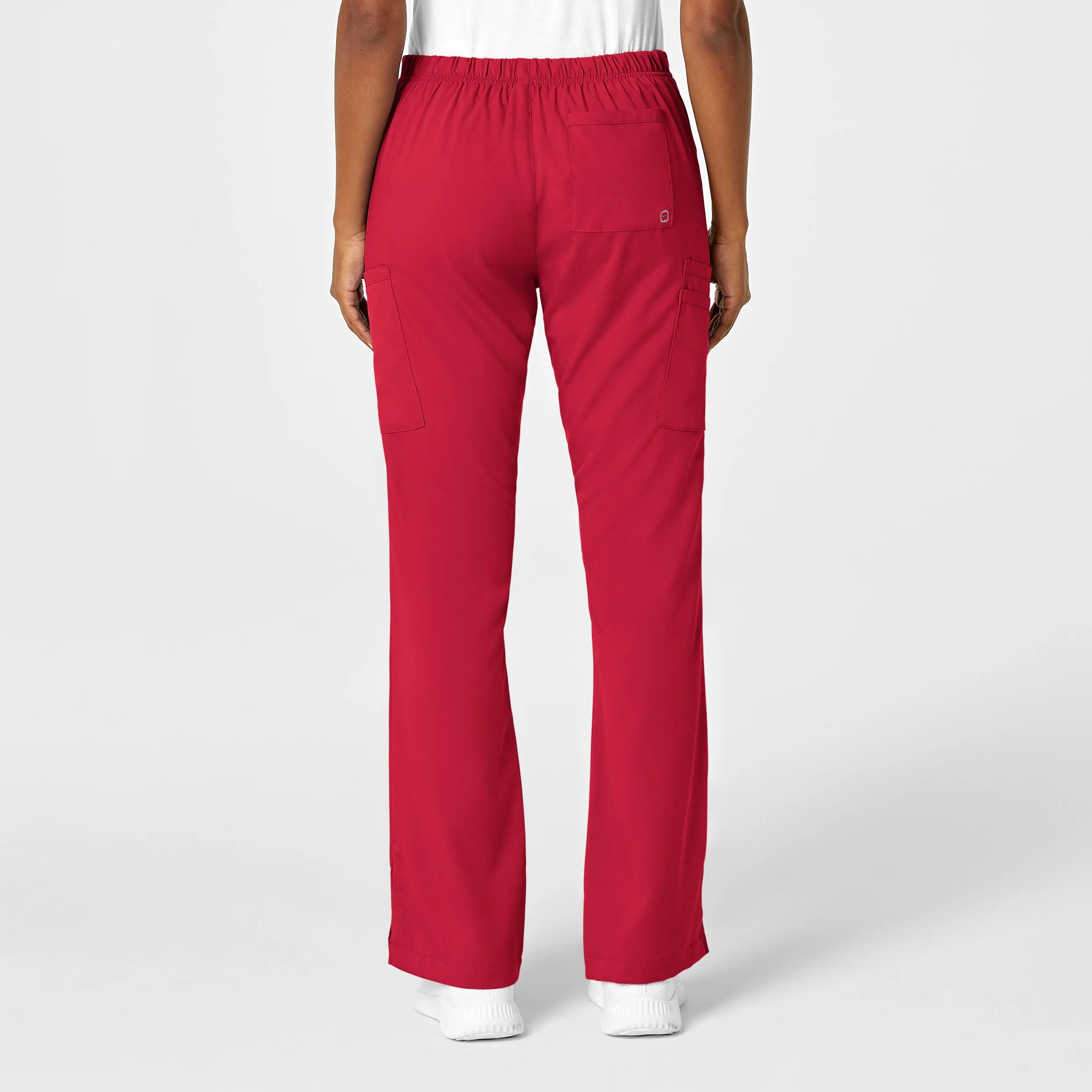 PRO Women's Moderate Flare Leg Scrub Pant - Red