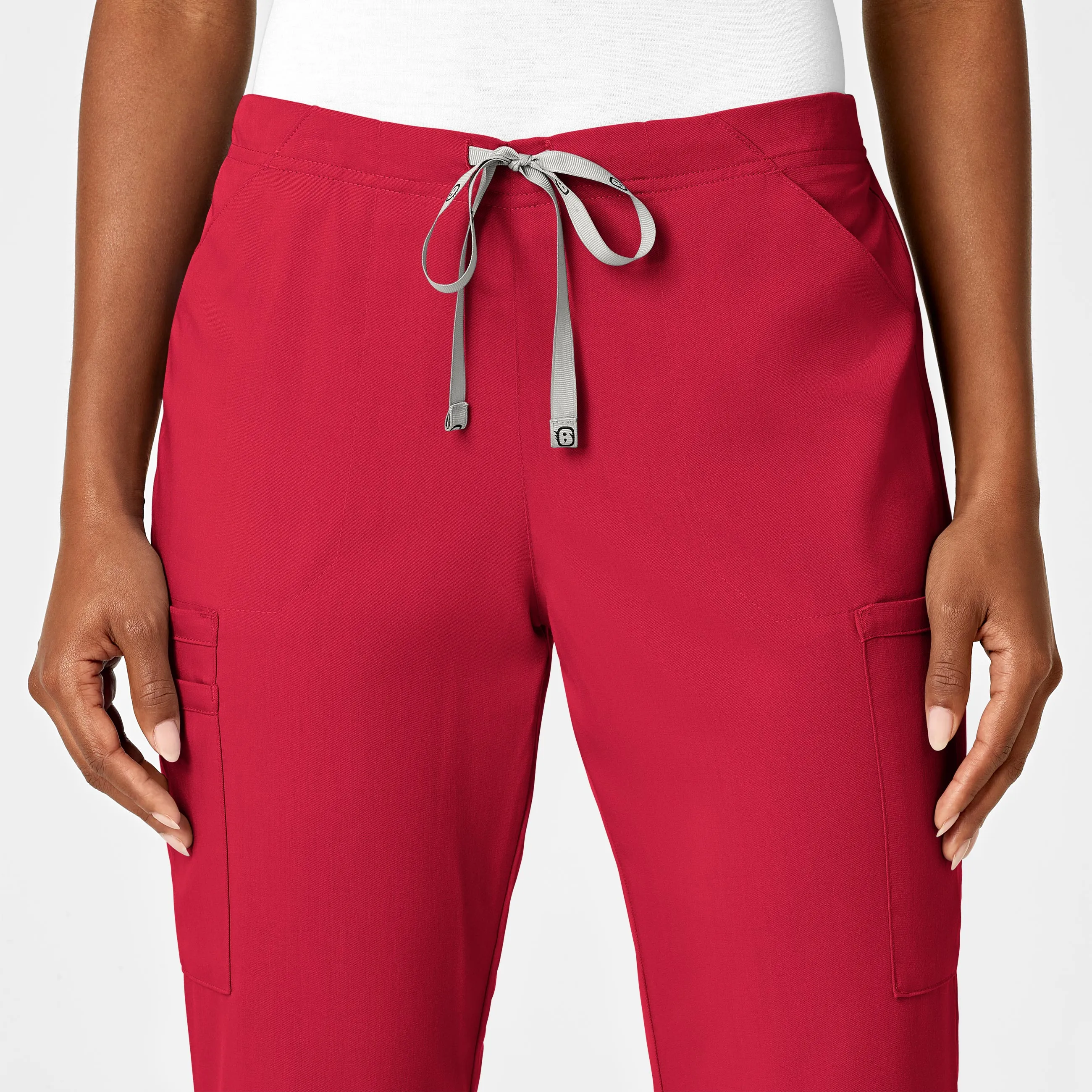 PRO Women's Moderate Flare Leg Scrub Pant - Red