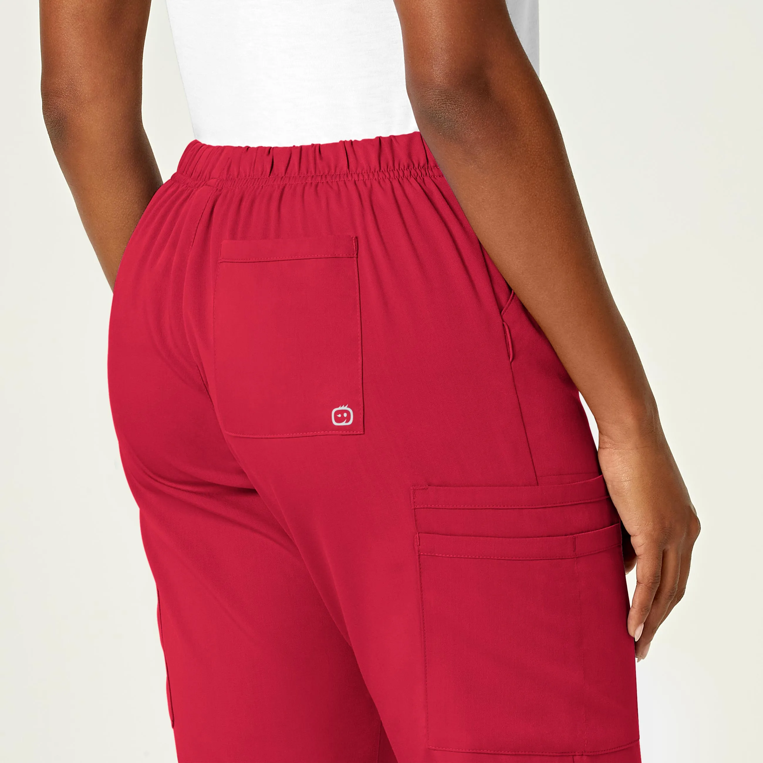 PRO Women's Moderate Flare Leg Scrub Pant - Red