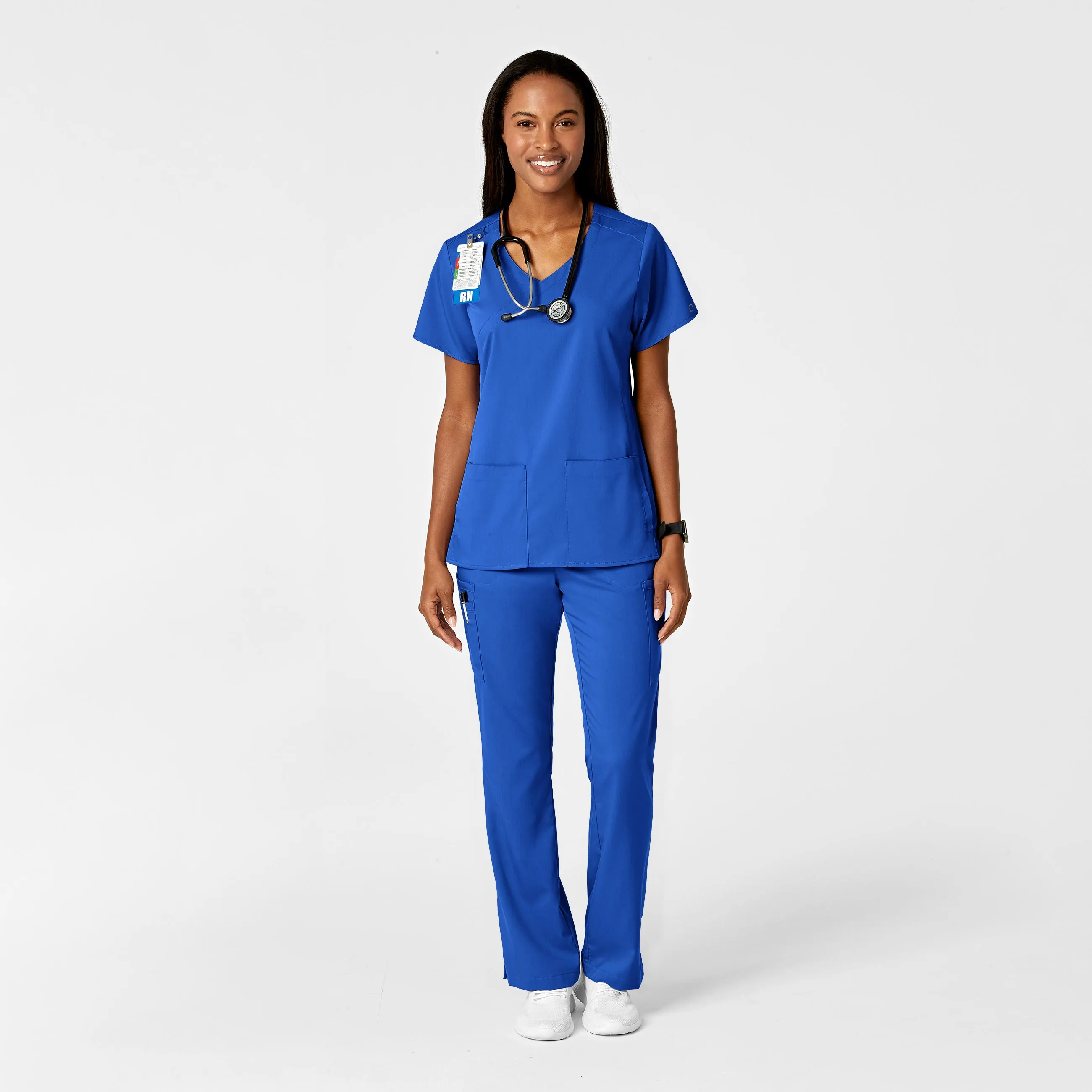 PRO Women's Moderate Flare Leg Scrub Pant - Royal