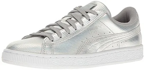 PUMA Women's Basket Holographic Fashion Sneaker-puma