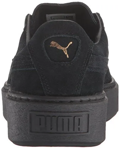 PUMA Women's Suede Platform Gold Fashion Sneaker-puma