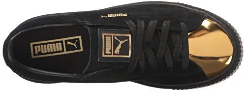 PUMA Women's Suede Platform Gold Fashion Sneaker-puma