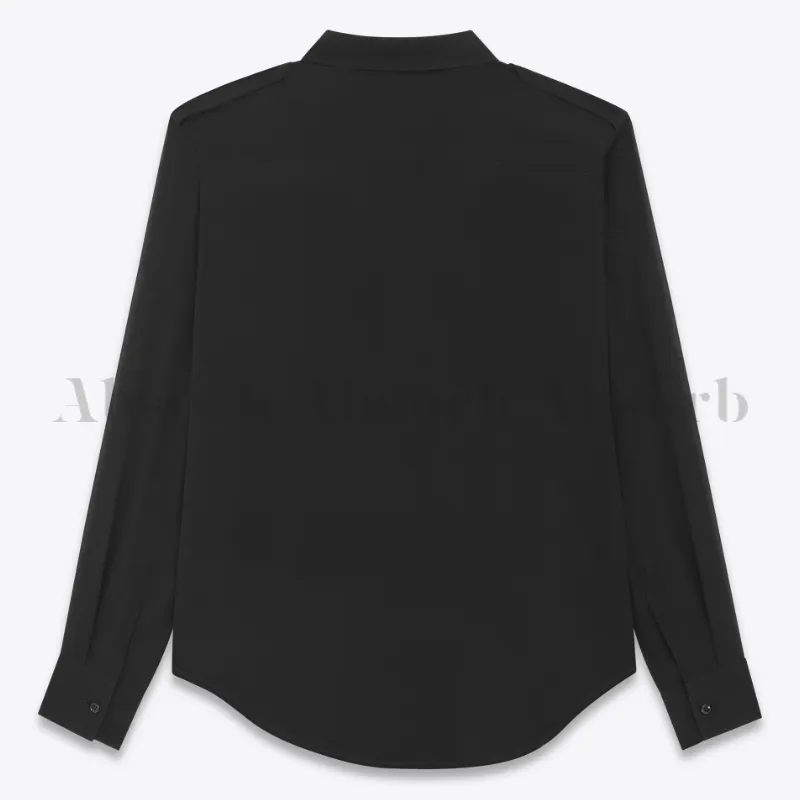 Saint Laurent  |Silk Street Style Long Sleeves Plain Luxury Shirts