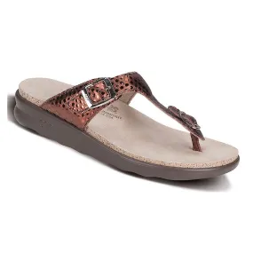 Sanibel (Bronze) T-Strap Slide Sandal