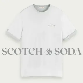 Scotch & Soda  |Short Sleeves Logo Surf Style T-Shirts