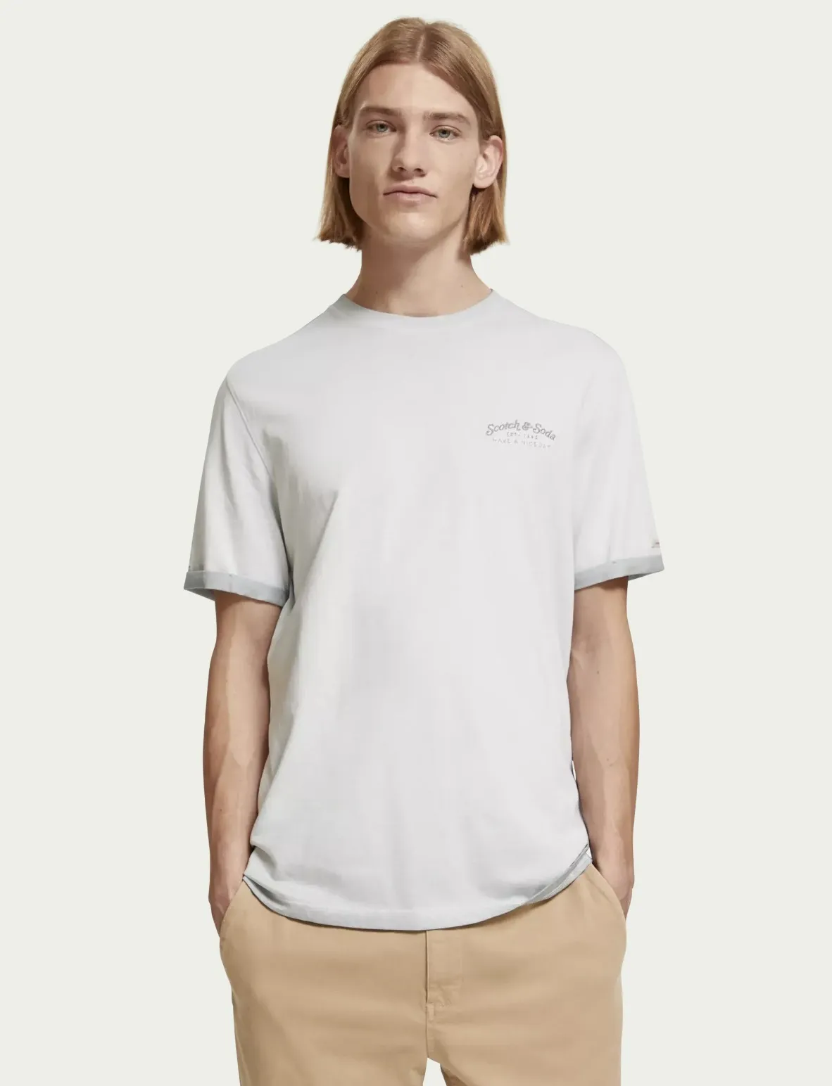 Scotch & Soda  |Short Sleeves Logo Surf Style T-Shirts