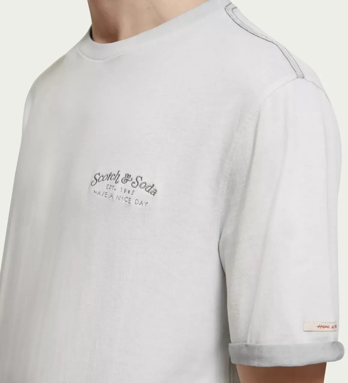 Scotch & Soda  |Short Sleeves Logo Surf Style T-Shirts