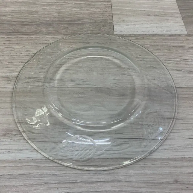 Set of 8 Clear Round Glass Dishes and Wine Glasses