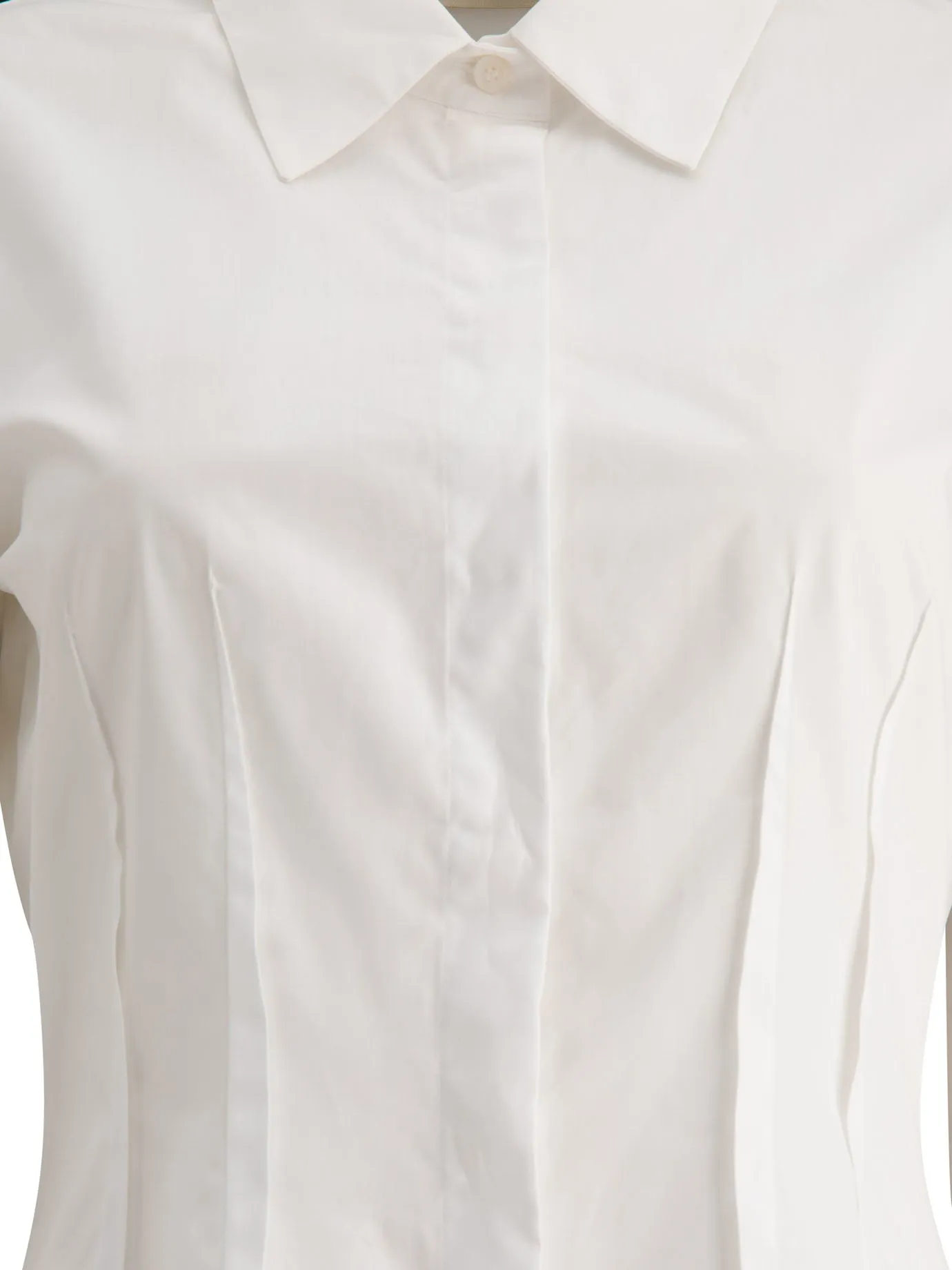 Shirt With Inverted Darts Shirts White