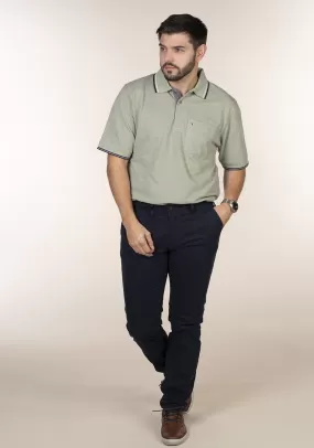 Short Sleeve Plain Polo - Green