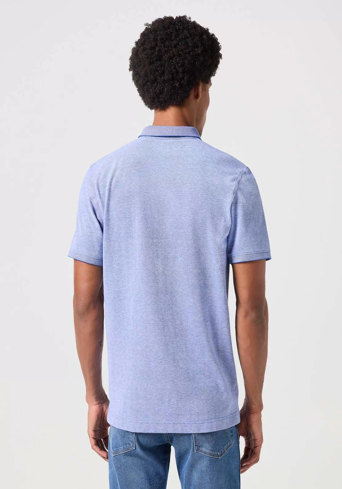 Short Sleeve Refined Polo - Blue