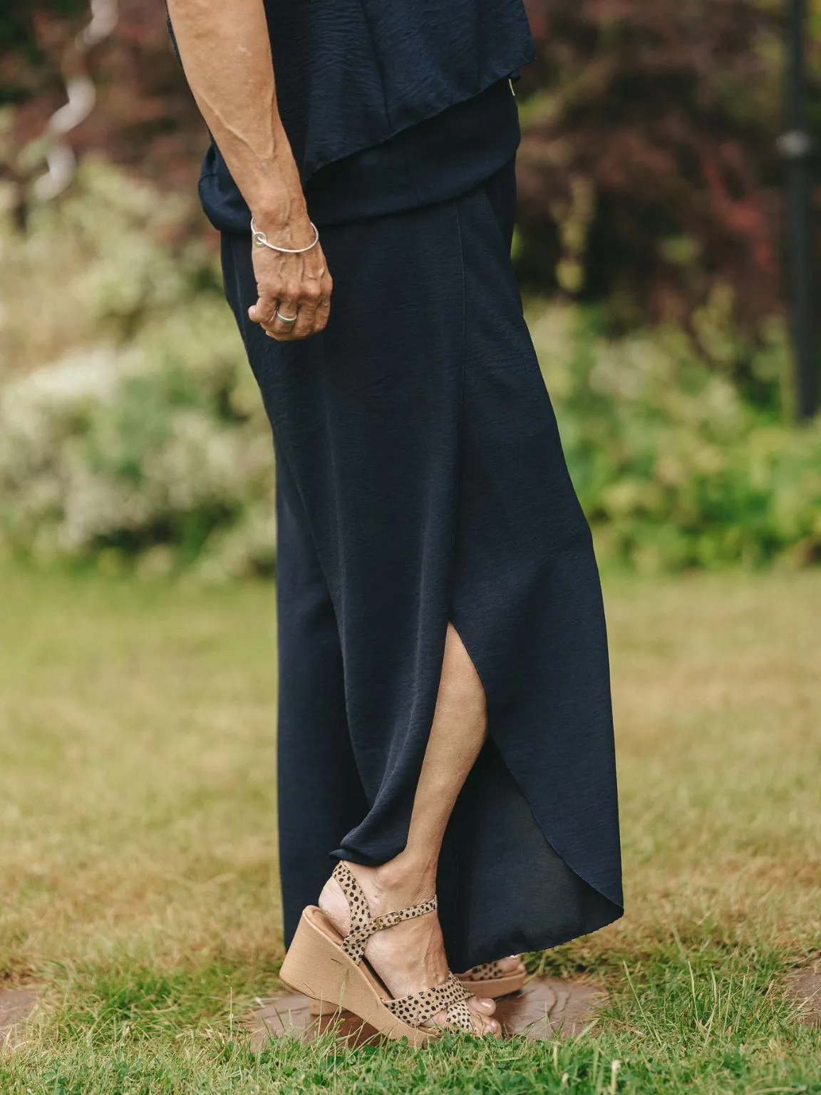 Side Split Wide Leg Trousers Sofia