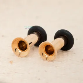 Single-Flared Eyelets - Yellow Gold (8 ga.)