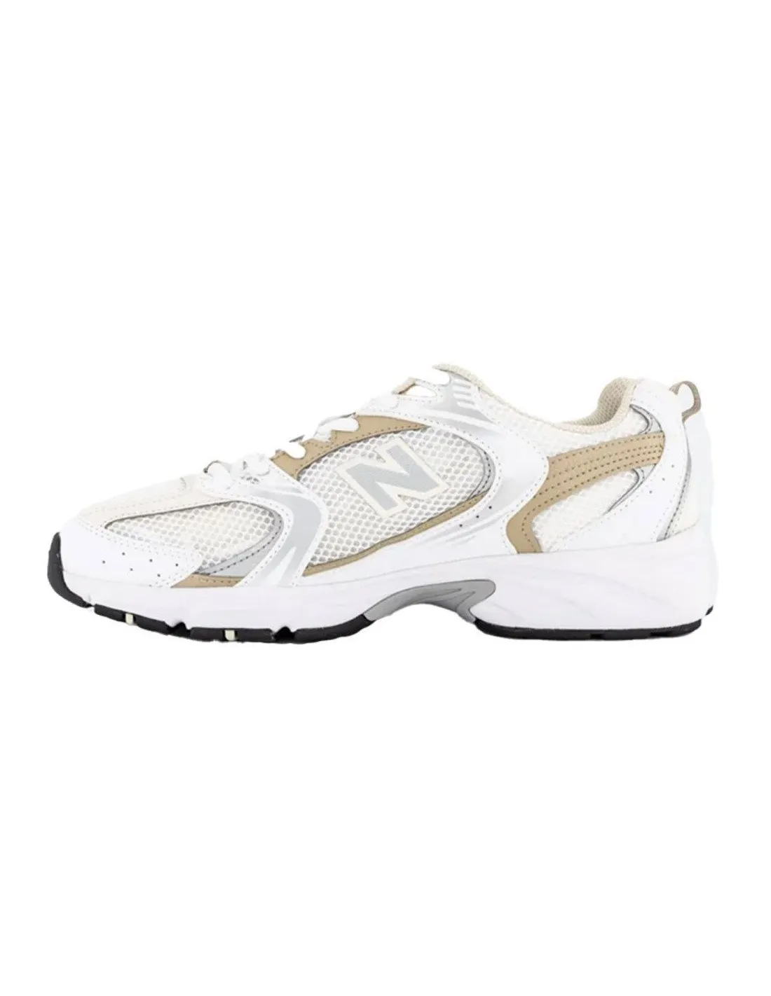 Sneakers New Balance donna MR530 bianche e oro