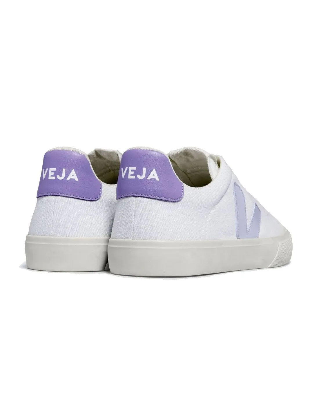 Sneakers Veja donna CA01035 Campo canvas bianco lavanda