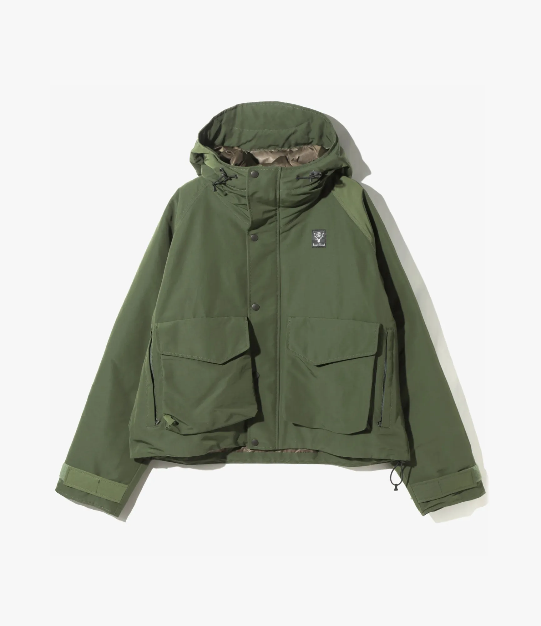 Snow Trek Down Jacket –Olive Grosgrain