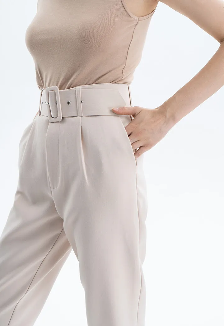 Solid Trouser with Belt