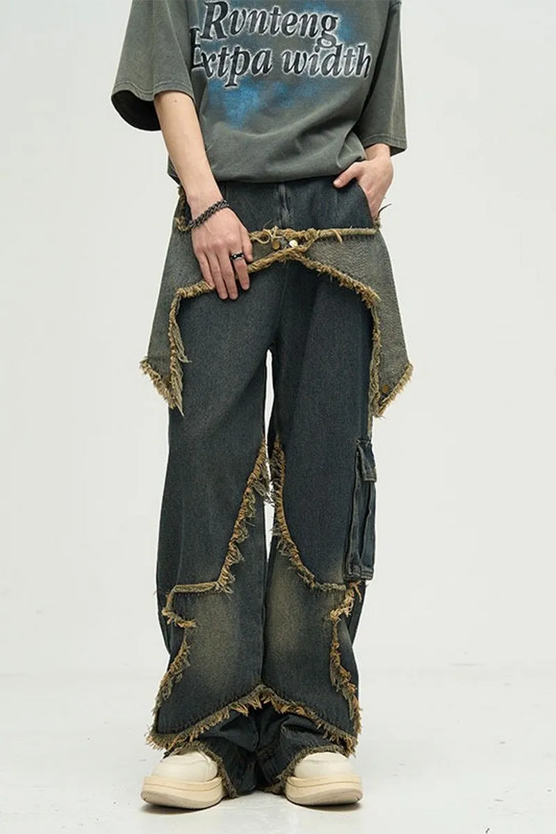 Star Embroidered Jeans