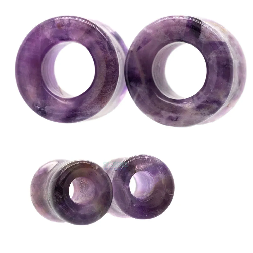 Stone Double Flare Eyelets - Amethyst