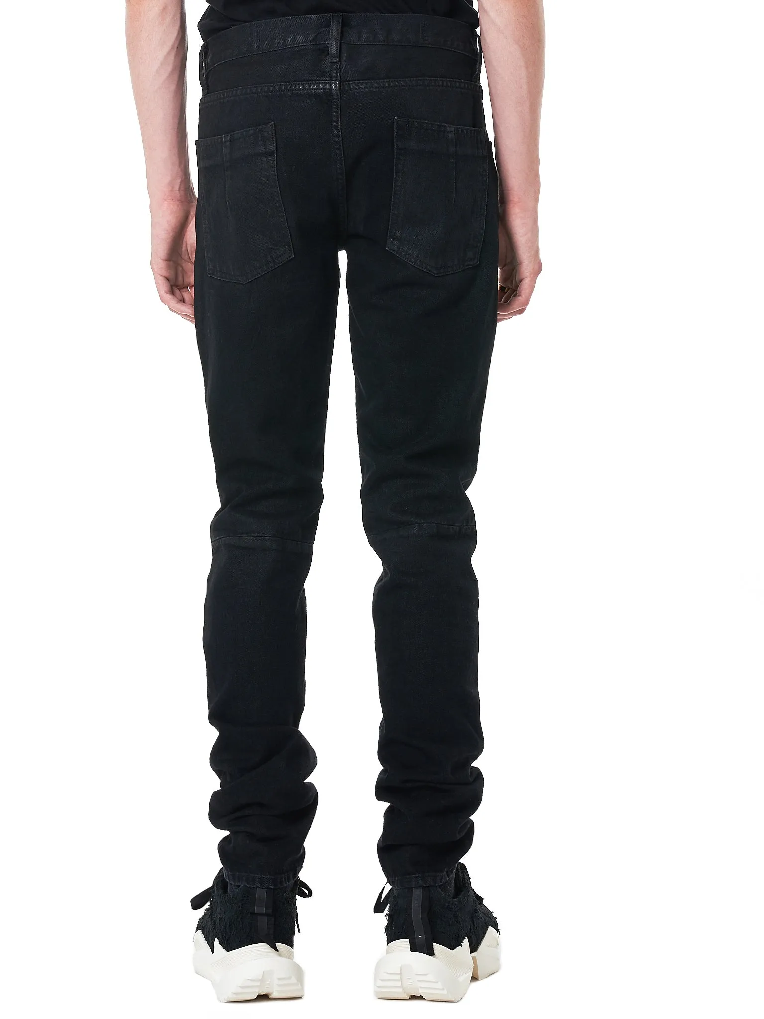 Stonewashed Denim Pant (UMYA003F18230012-BLACK)