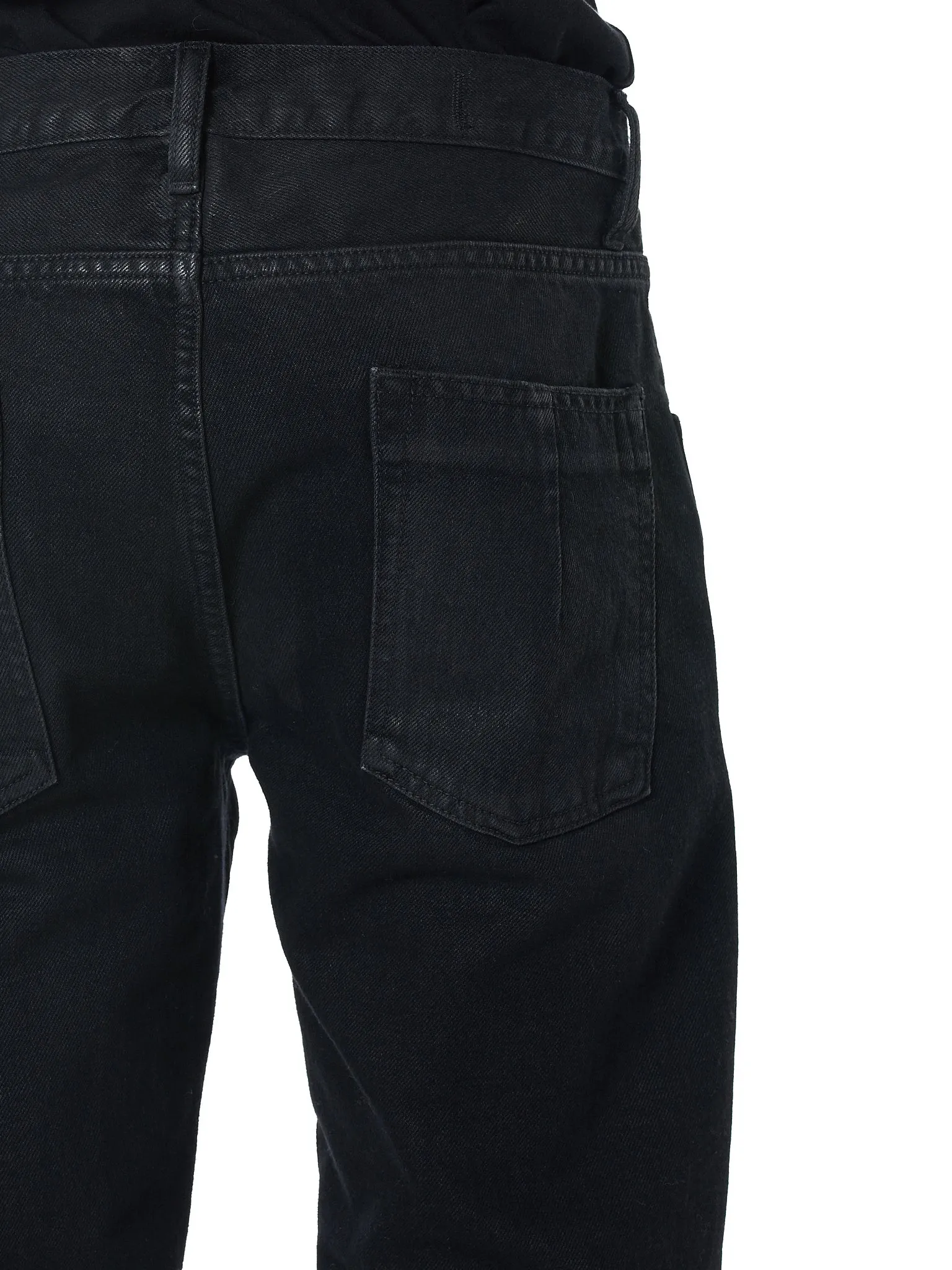 Stonewashed Denim Pant (UMYA003F18230012-BLACK)