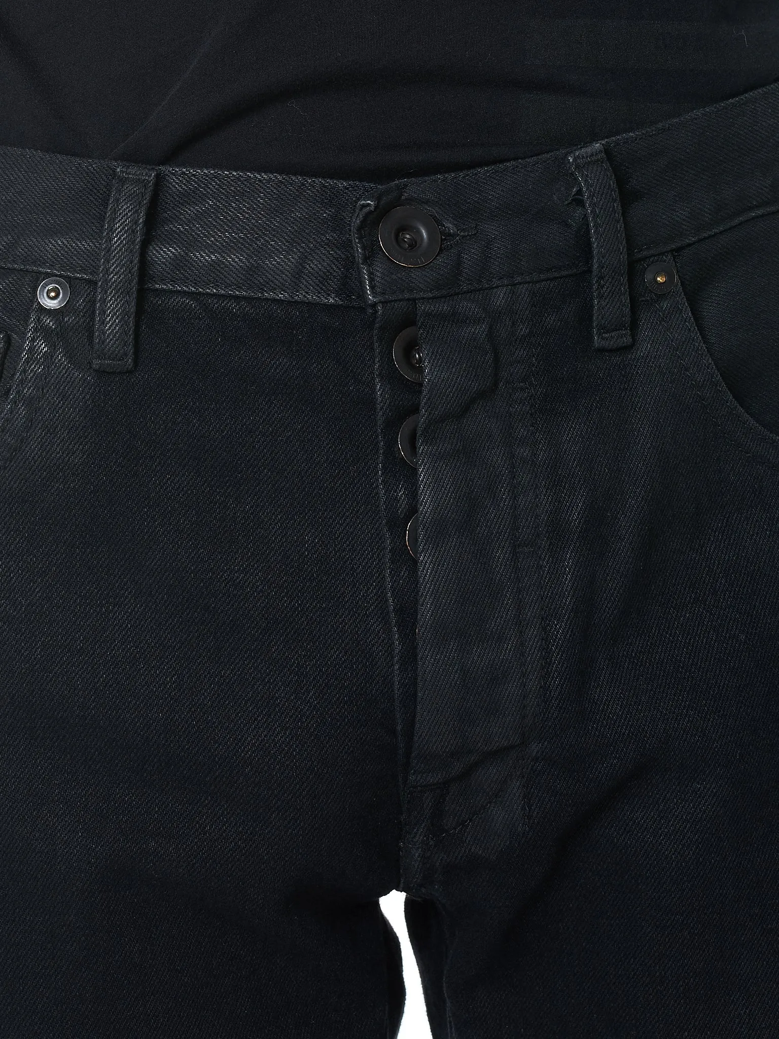 Stonewashed Denim Pant (UMYA003F18230012-BLACK)