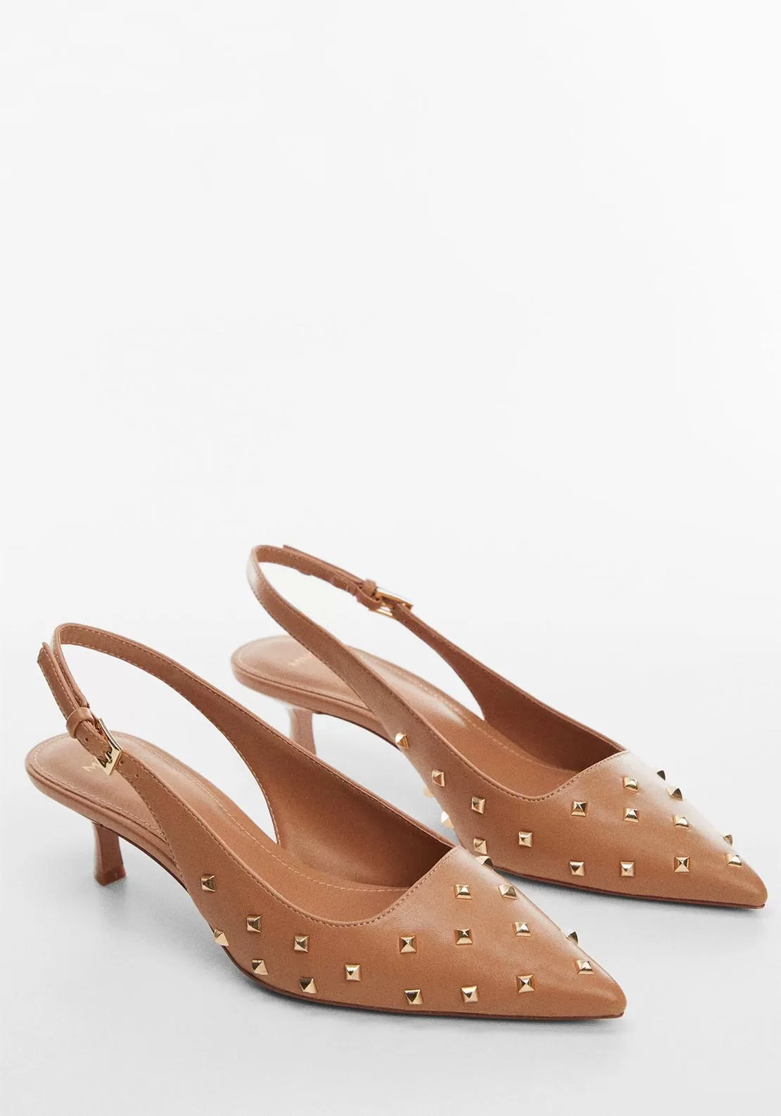 Studded sling back shoes