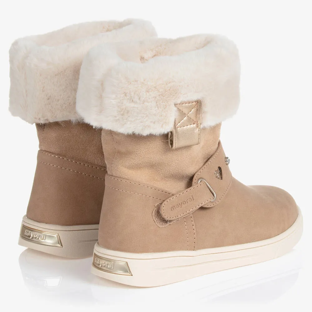 Teen Girls Beige Boots 