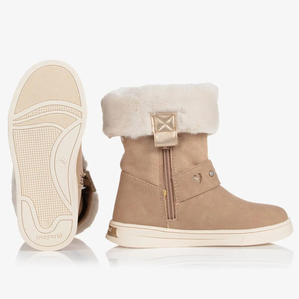 Teen Girls Beige Boots 