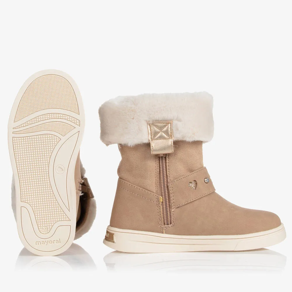 Teen Girls Beige Boots 