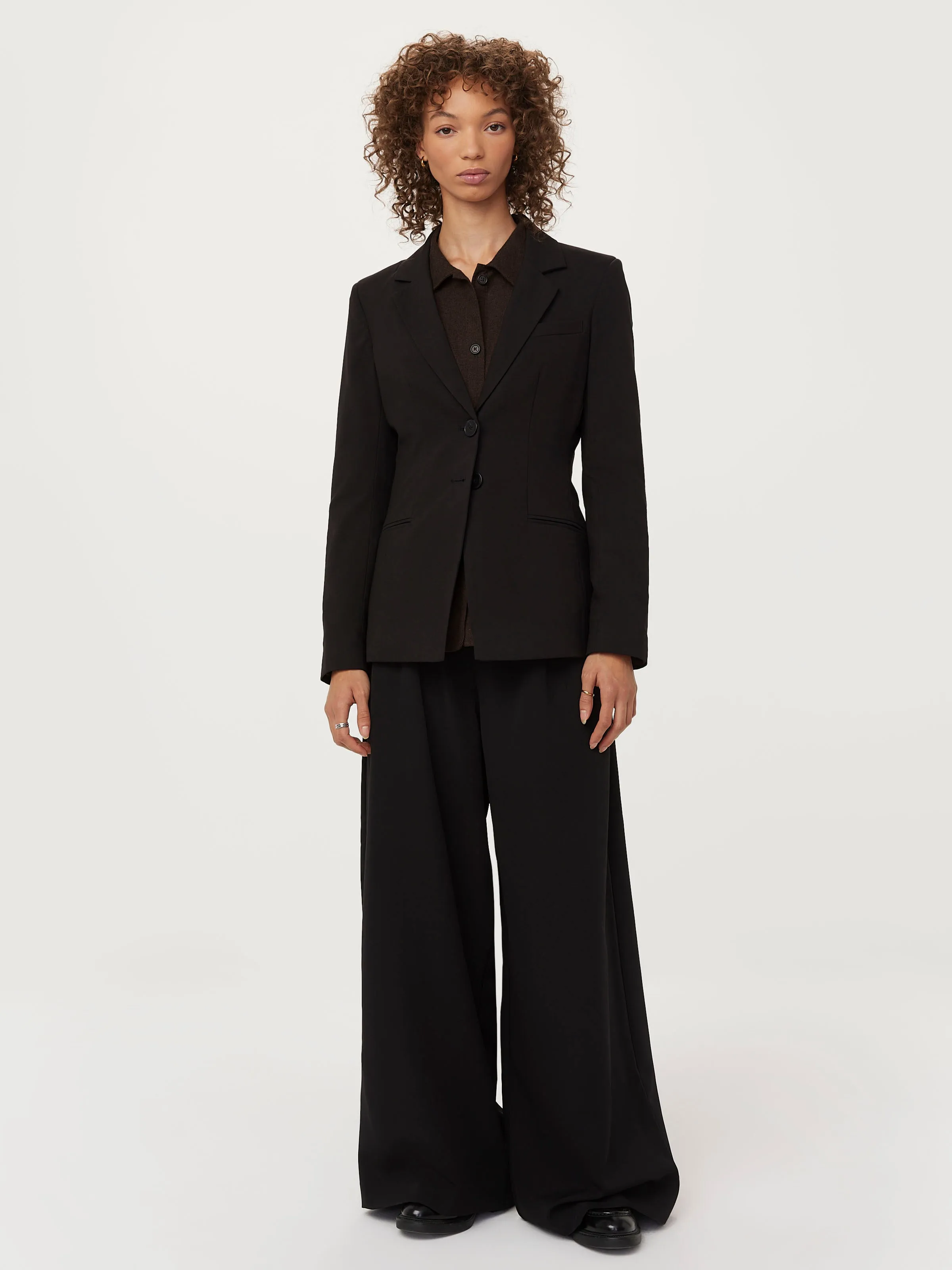 The Carmen Ultra-Wide Pant  in Black