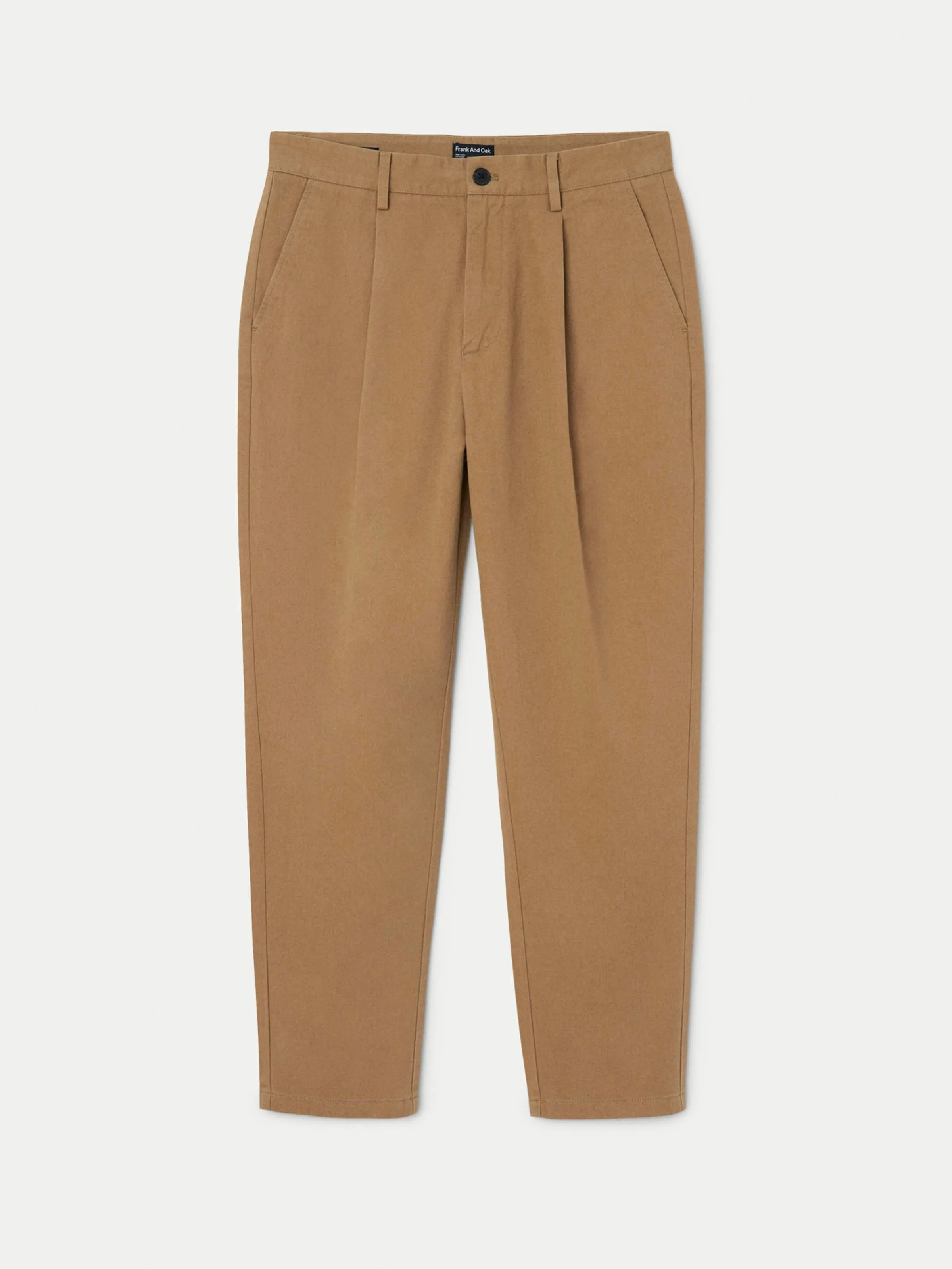 The Jamie Pleated Chino Pant in Antique Yellow