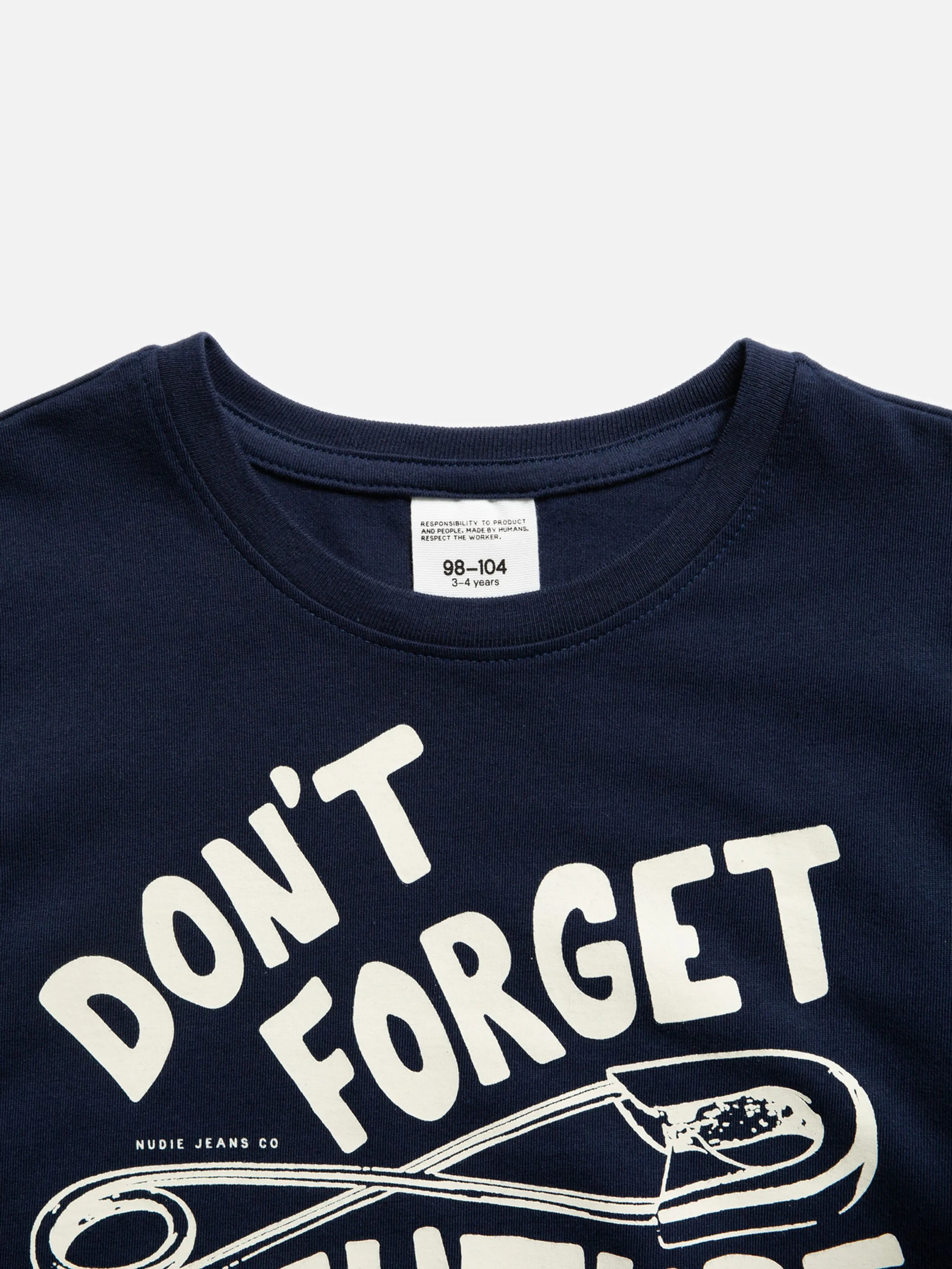 Tiny Tee Do Not Forget Deep Blue