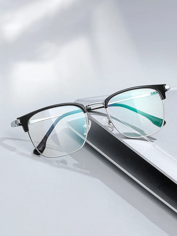   Titanium Square Glasses   