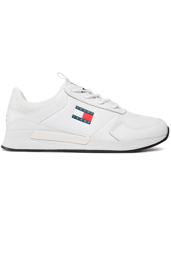 Tommy Hilfiger Leather Flexi Runner White