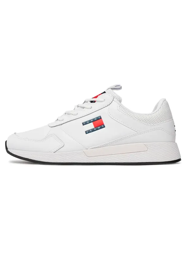 Tommy Hilfiger Leather Flexi Runner White