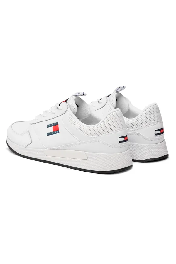 Tommy Hilfiger Leather Flexi Runner White