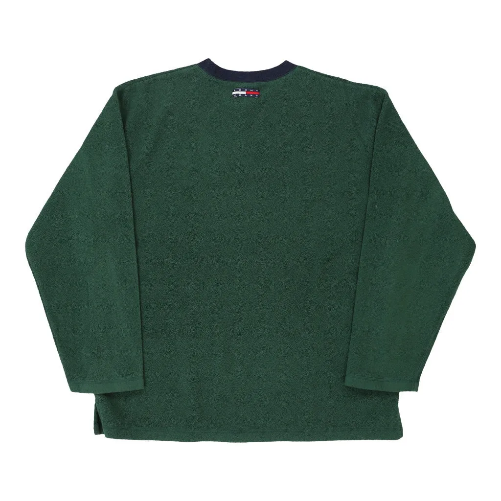 Tommy Jeans Fleece - Small Green Polyester