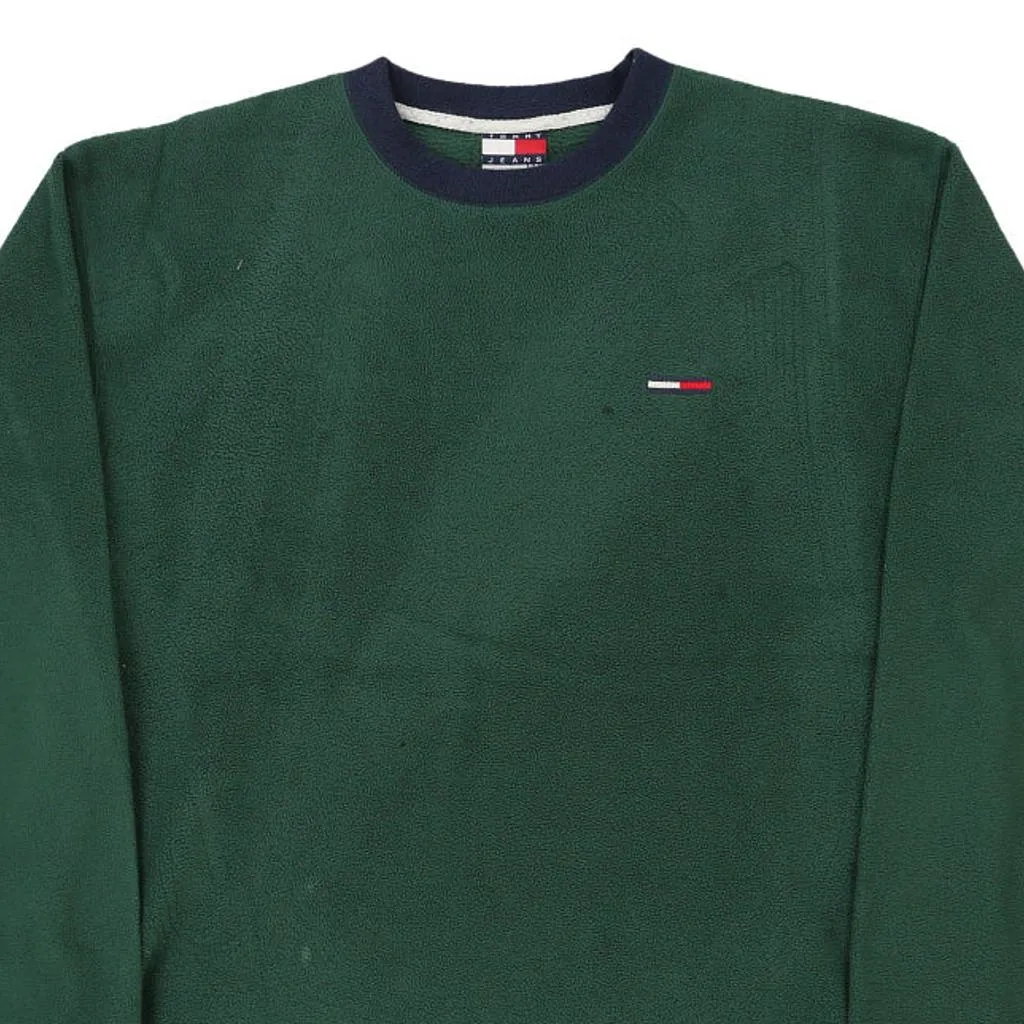 Tommy Jeans Fleece - Small Green Polyester