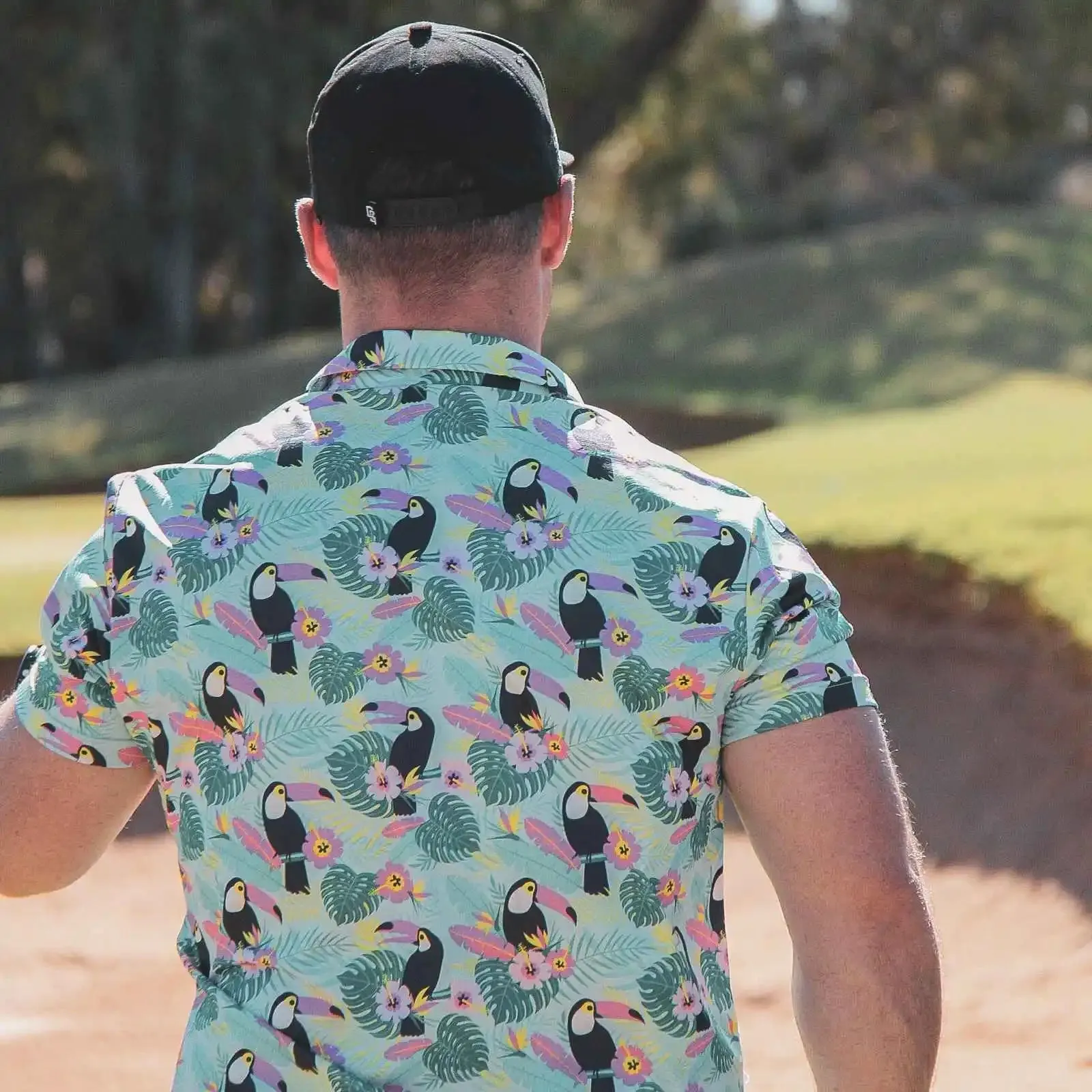 Toucan Cam Cool Tech Performance Golf Polo