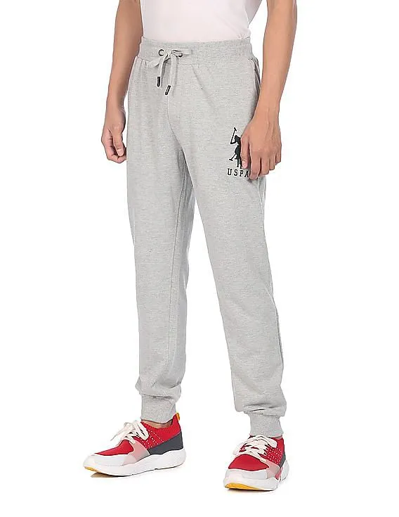 U.S. Polo Assn. Drawstring Waist Heathered Joggers