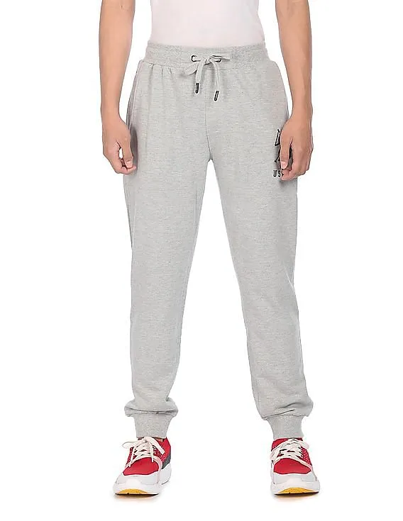 U.S. Polo Assn. Drawstring Waist Heathered Joggers