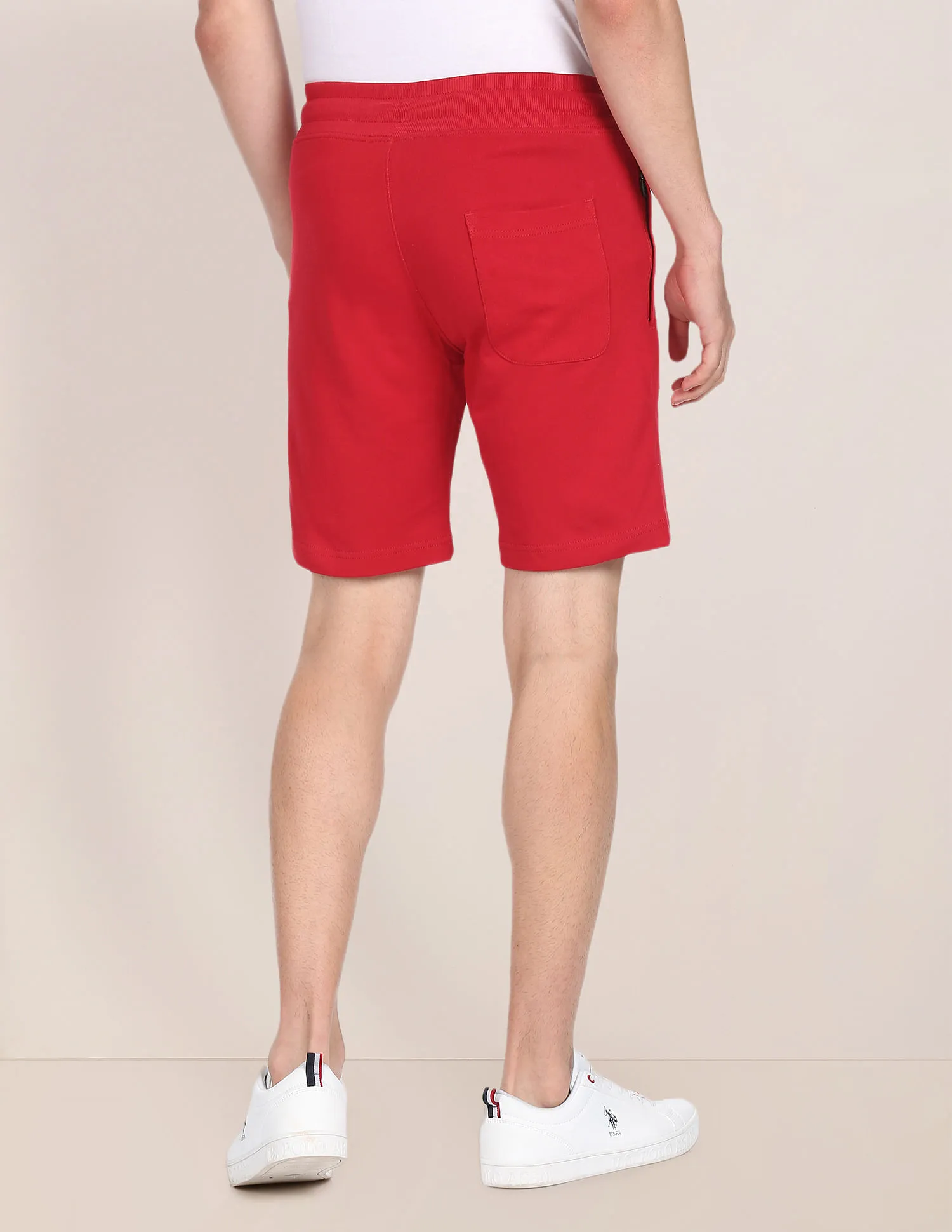 U.S. Polo Assn. Drawstring Waist Solid Knit Shorts