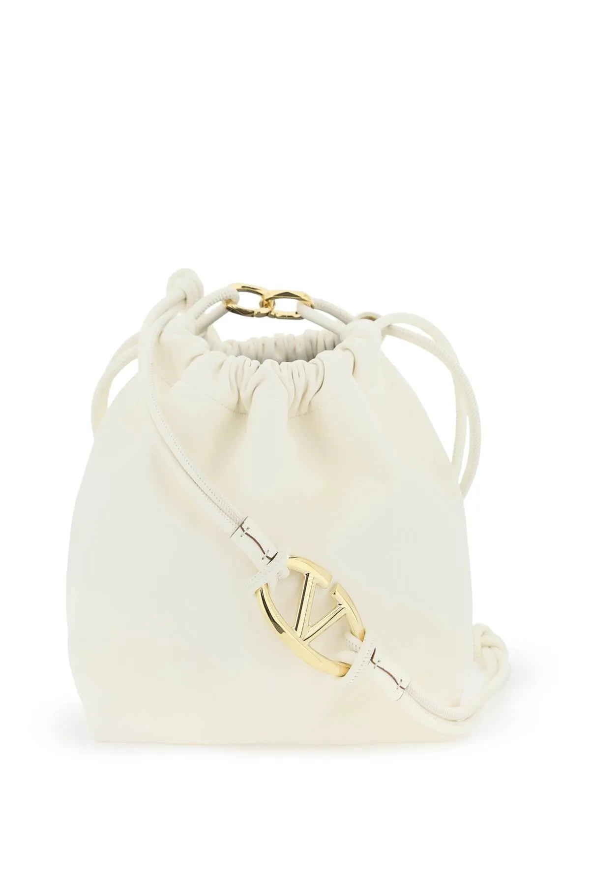 VALENTINO GARAVANI Drawstring Bucket Handbag - 34CM x 26CM x 10CM