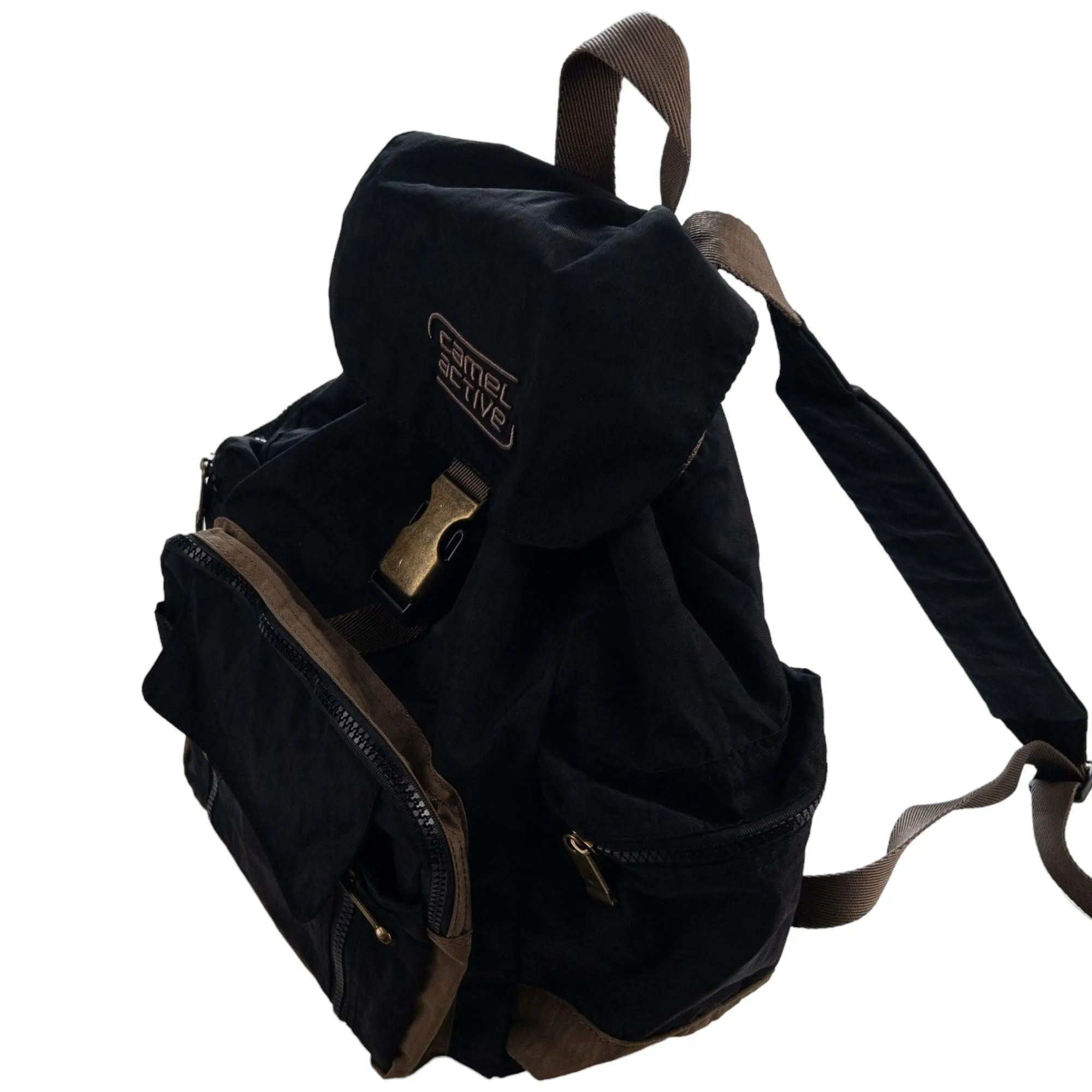 Vintage Camel Active Drawstring Backpack